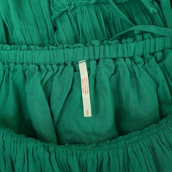 Free People Free -est Taking Sides Mini Dress Open Back Tiered Ruffle S 283592 - Picture 9 of 9